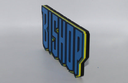 Bishop 3D printed Comic Logo Art