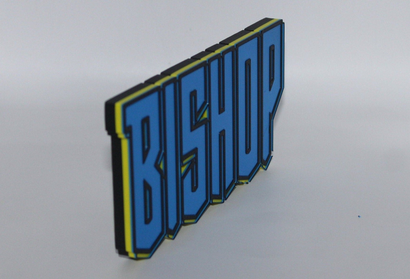 Bishop 3D printed Comic Logo Art