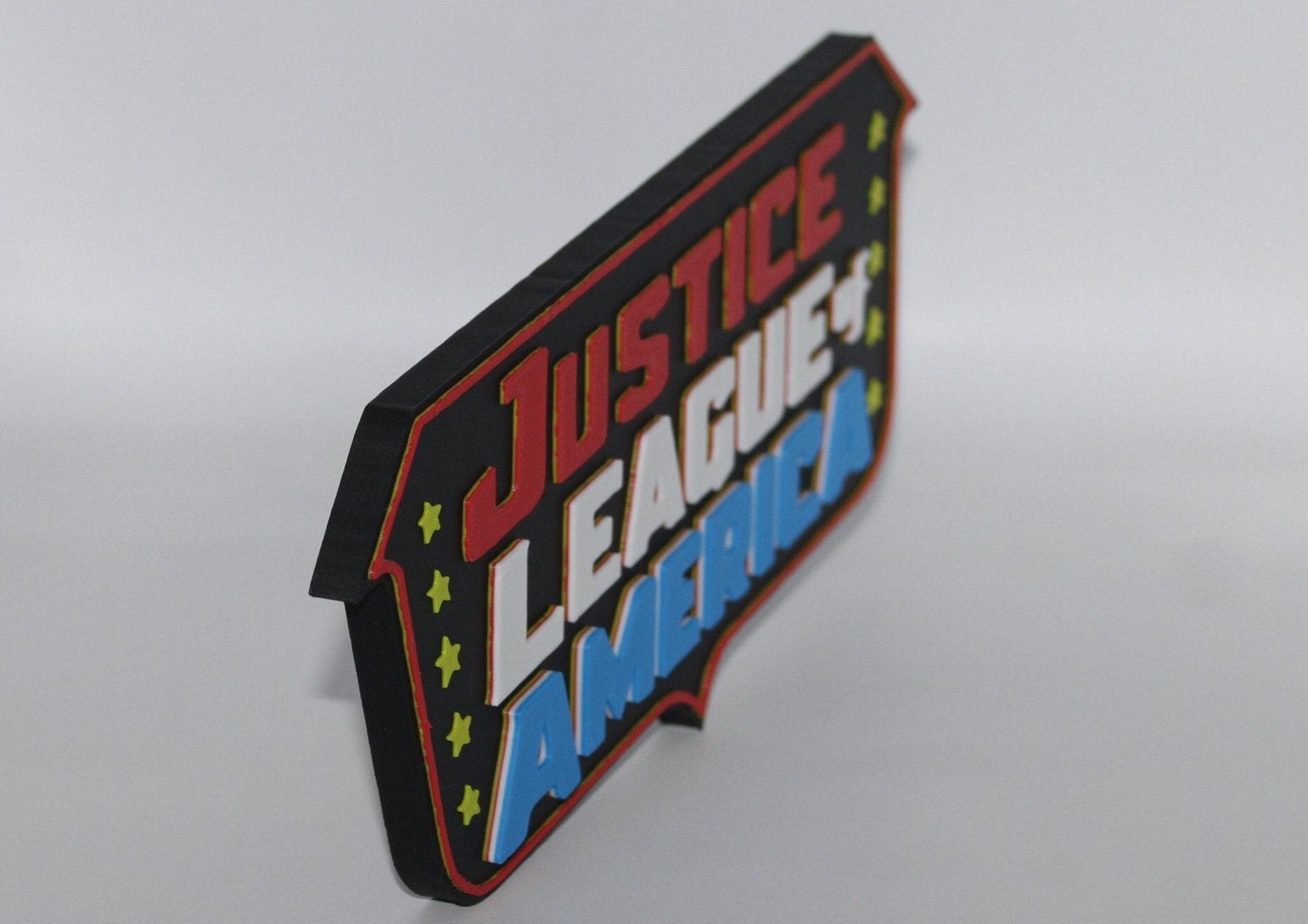 Justice league of America 3D printed Comic Logo Art