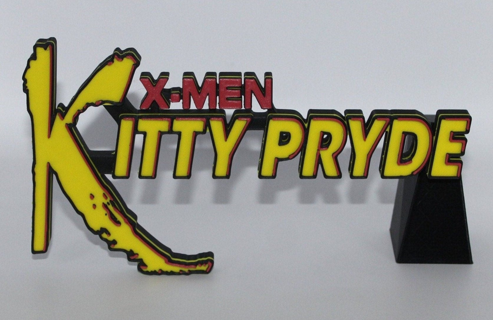 Kitty Pryde 3D printed Comic Logo Art