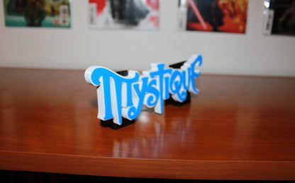 Mystique3D printed Comic Logo Art