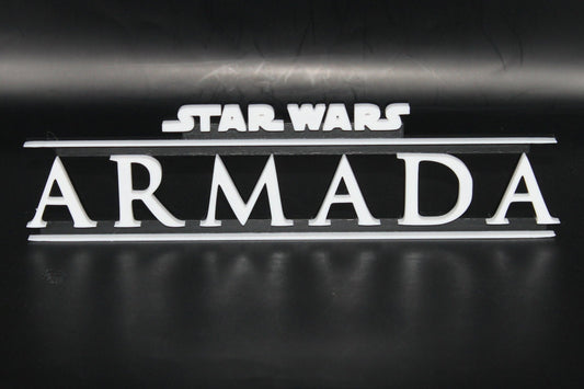 Star Wars Armada 3D printed Logo Art