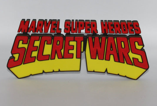 Secret Wars 3D printed Comic Logo Art