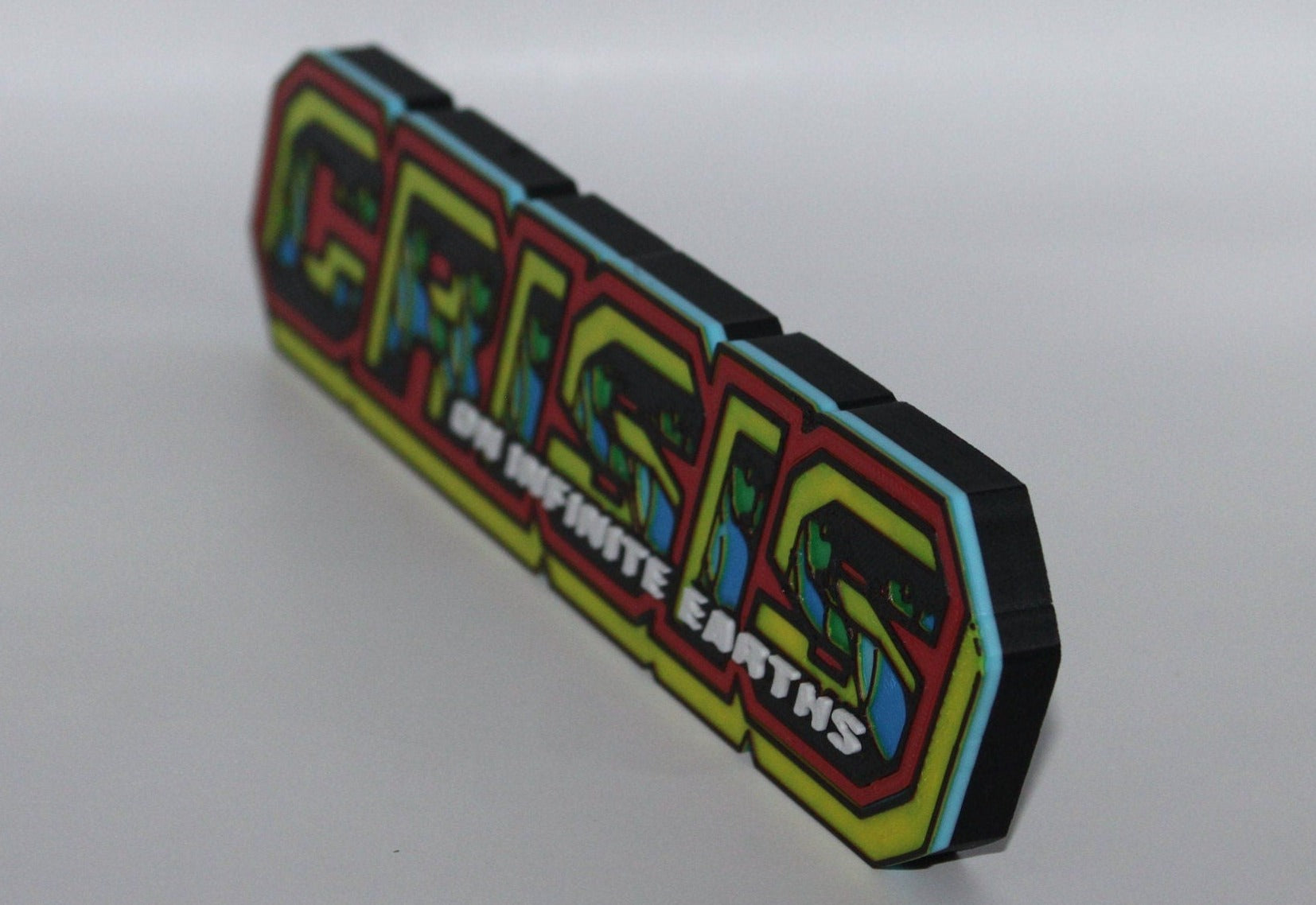 Crisis on infinite earths 3D printed Comic Logo Art