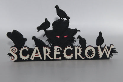 Scarecrow 3D printed Comic Logo Art