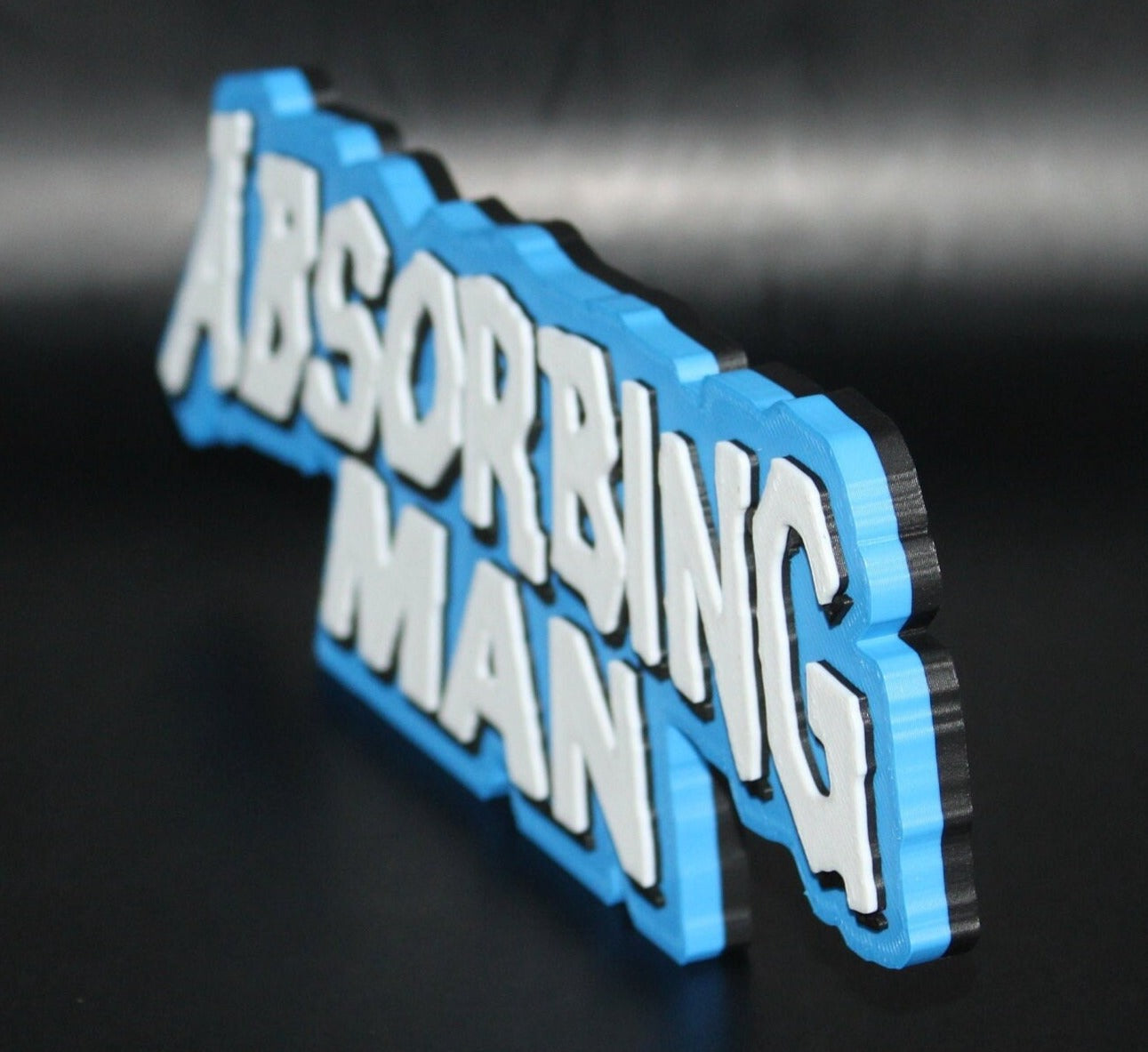 Absorbing Man 3D printed Comic Logo Art