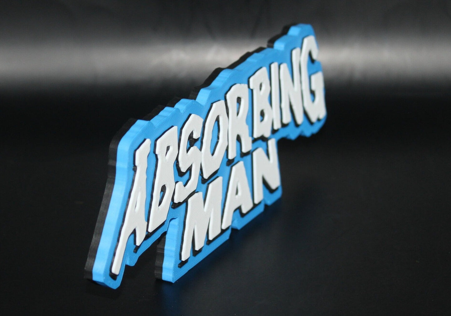 Absorbing Man 3D printed Comic Logo Art