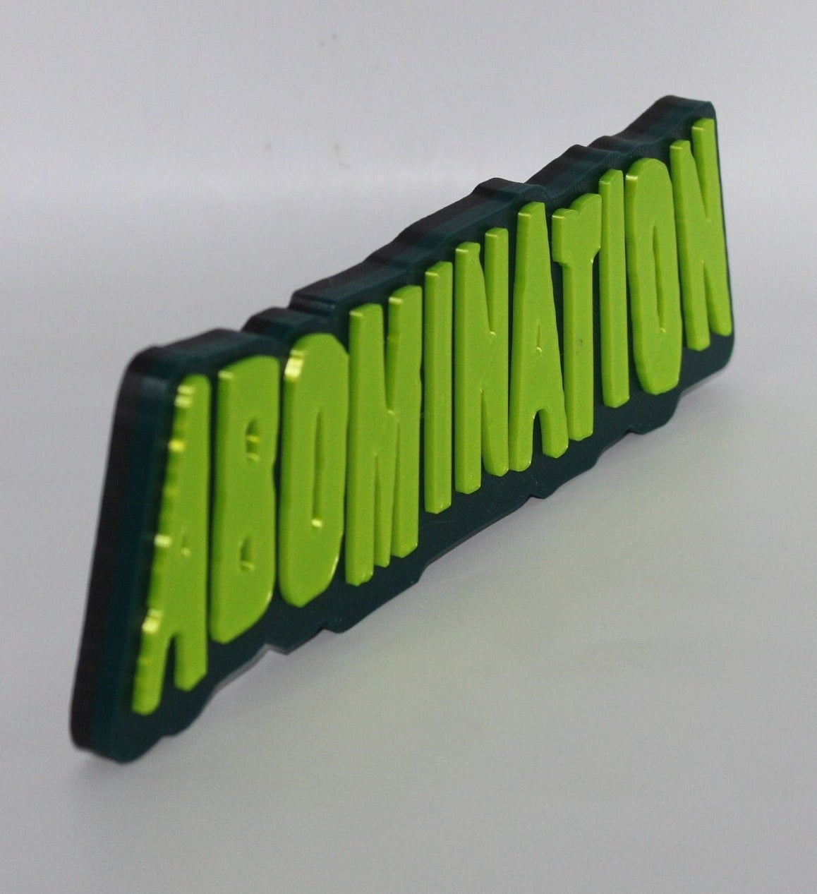 Abomination 3D printed Comic Logo Art