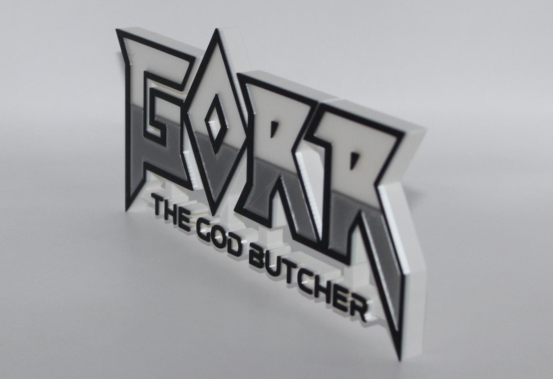 Gorr The God Butcher 3D printed Comic Logo Art