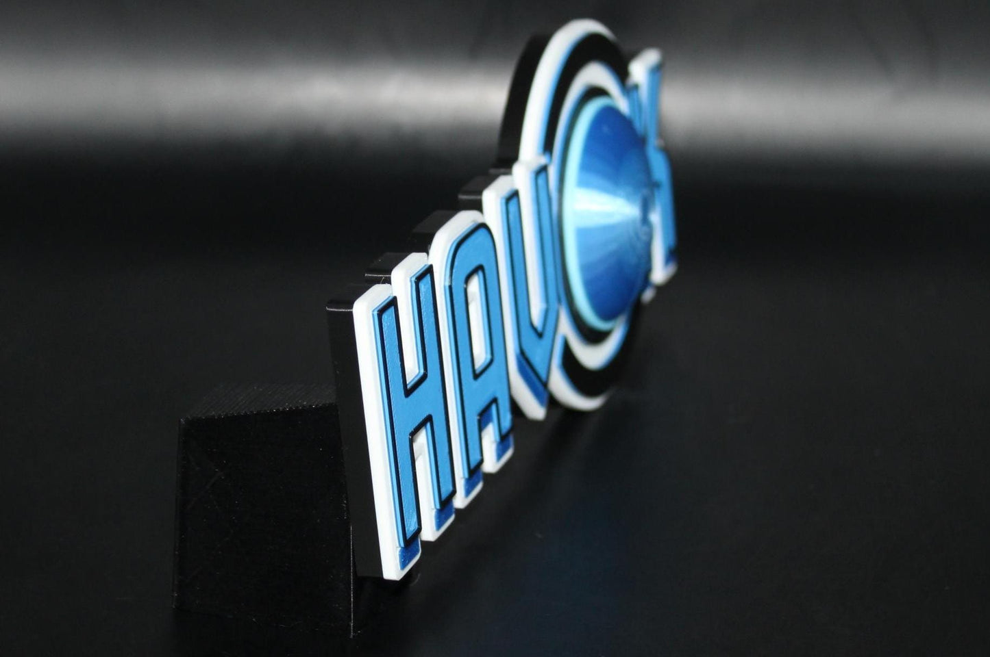 Havok 3D printed Comic Logo Art