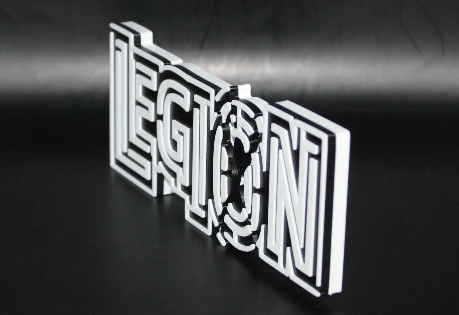 Legion 3D printed Comic Logo Art