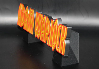 Adam Warlock 3D printed Comic Logo Art