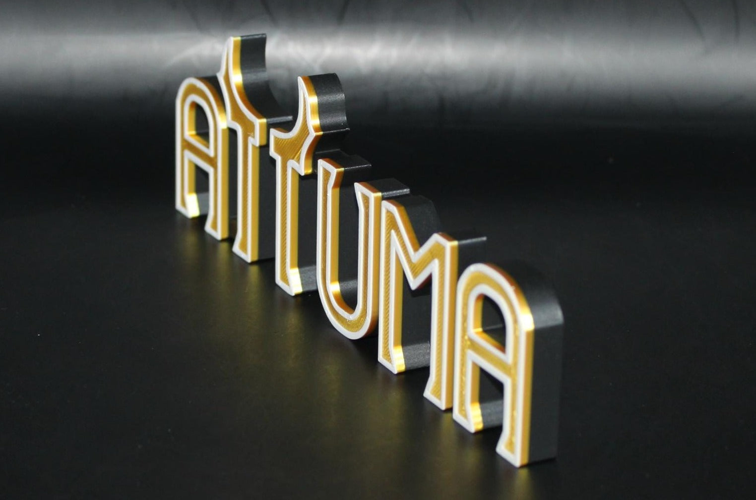 Attuma 3D printed Comic Logo Art