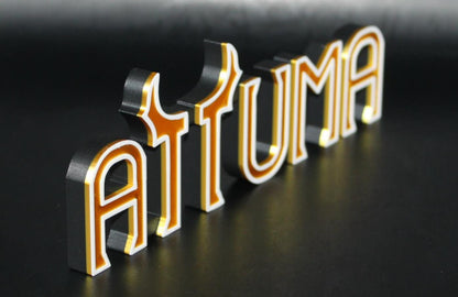 Attuma 3D printed Comic Logo Art