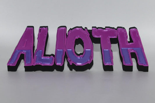 Alioth 3D printed Comic Logo Art