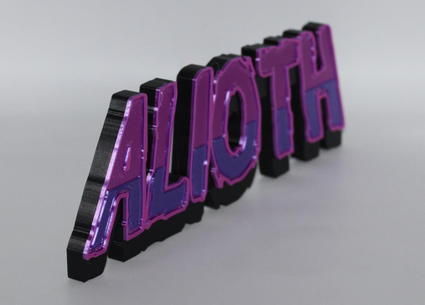 Alioth 3D printed Comic Logo Art