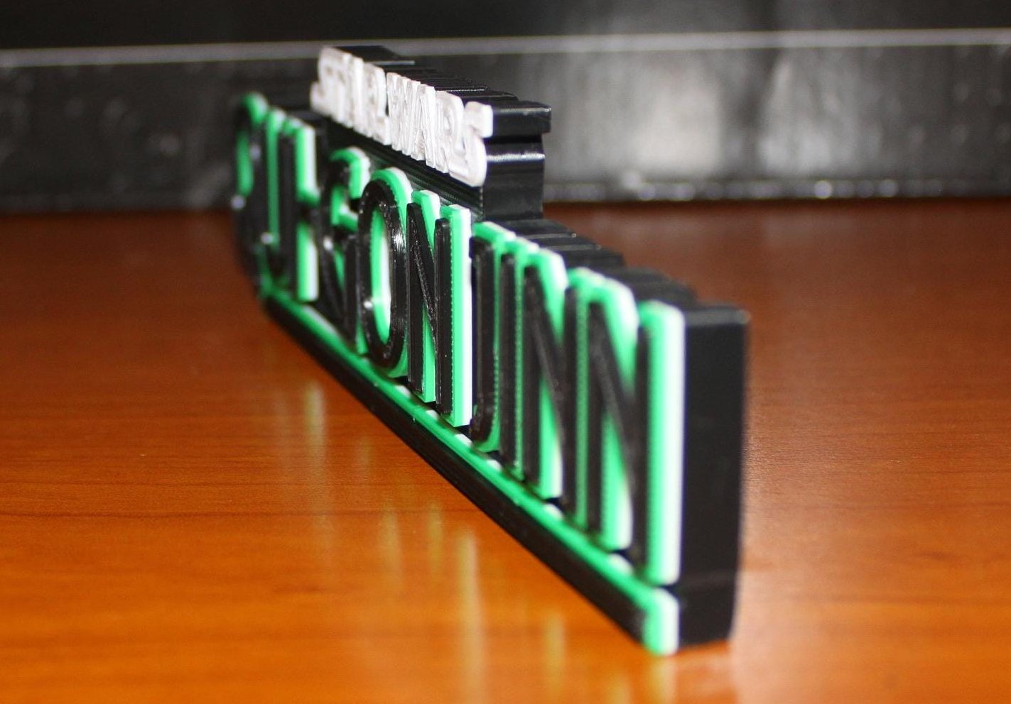 Qui-Gon Jinn 3D printed Comic Logo Art