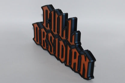 Cull Obsidian 3D printed Comic Logo Art