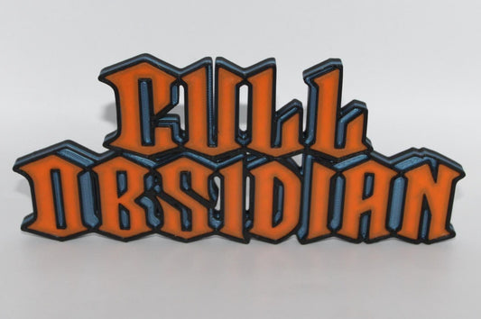 Cull Obsidian 3D printed Comic Logo Art