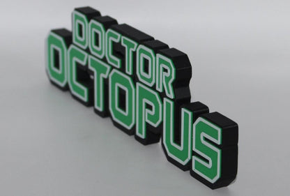 Doctor Octopus 3D printed Comic Logo Art