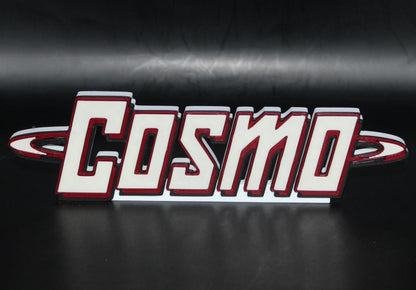 Cosmo 3D printed Comic Logo Art