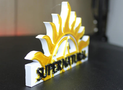 Supernatural 3D printed Logo Art