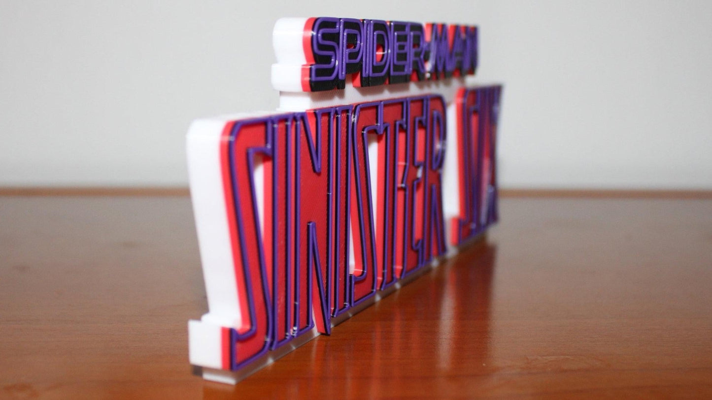 Sinister Six 3D printed Comic Logo Art