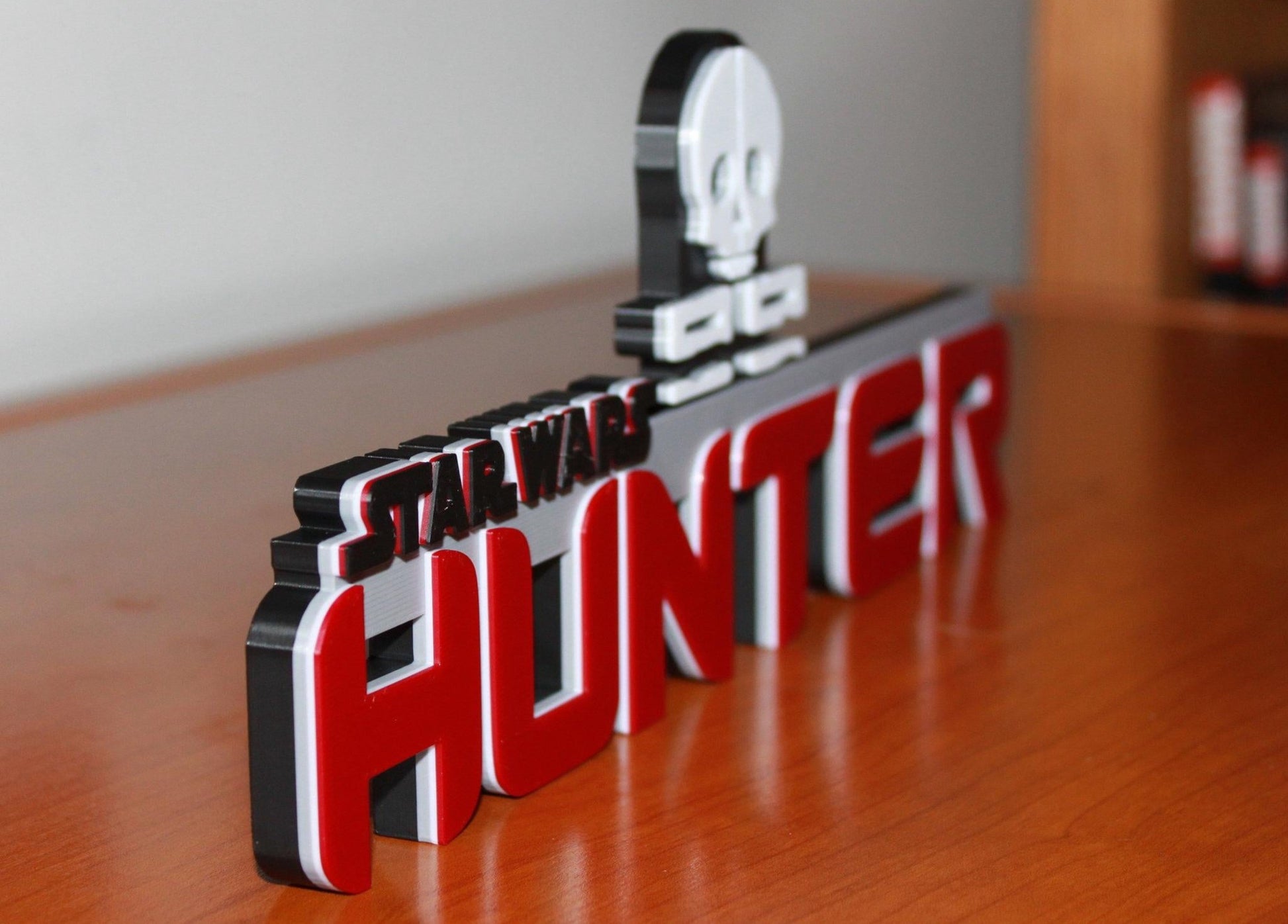 Hunter 3D printed Logo Art