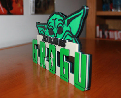 Grogu 3D printed Logo Art