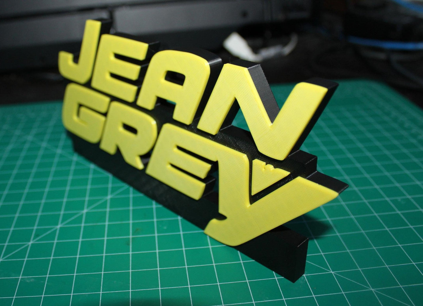 Jean Grey 3D printed Comic Logo Art