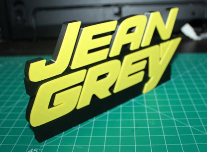 Jean Grey 3D printed Comic Logo Art