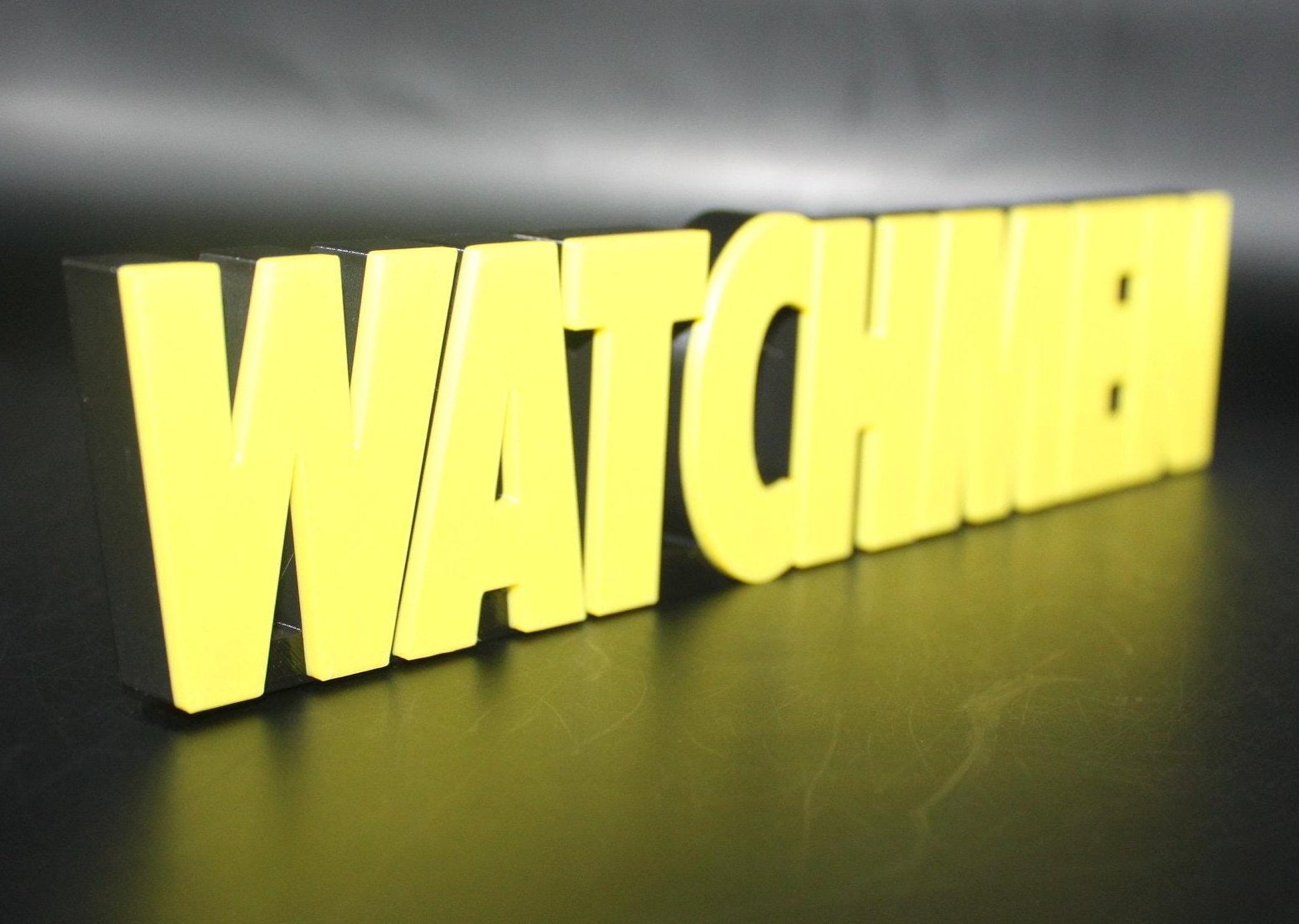 Watchmen 3D printed Comic Logo Art