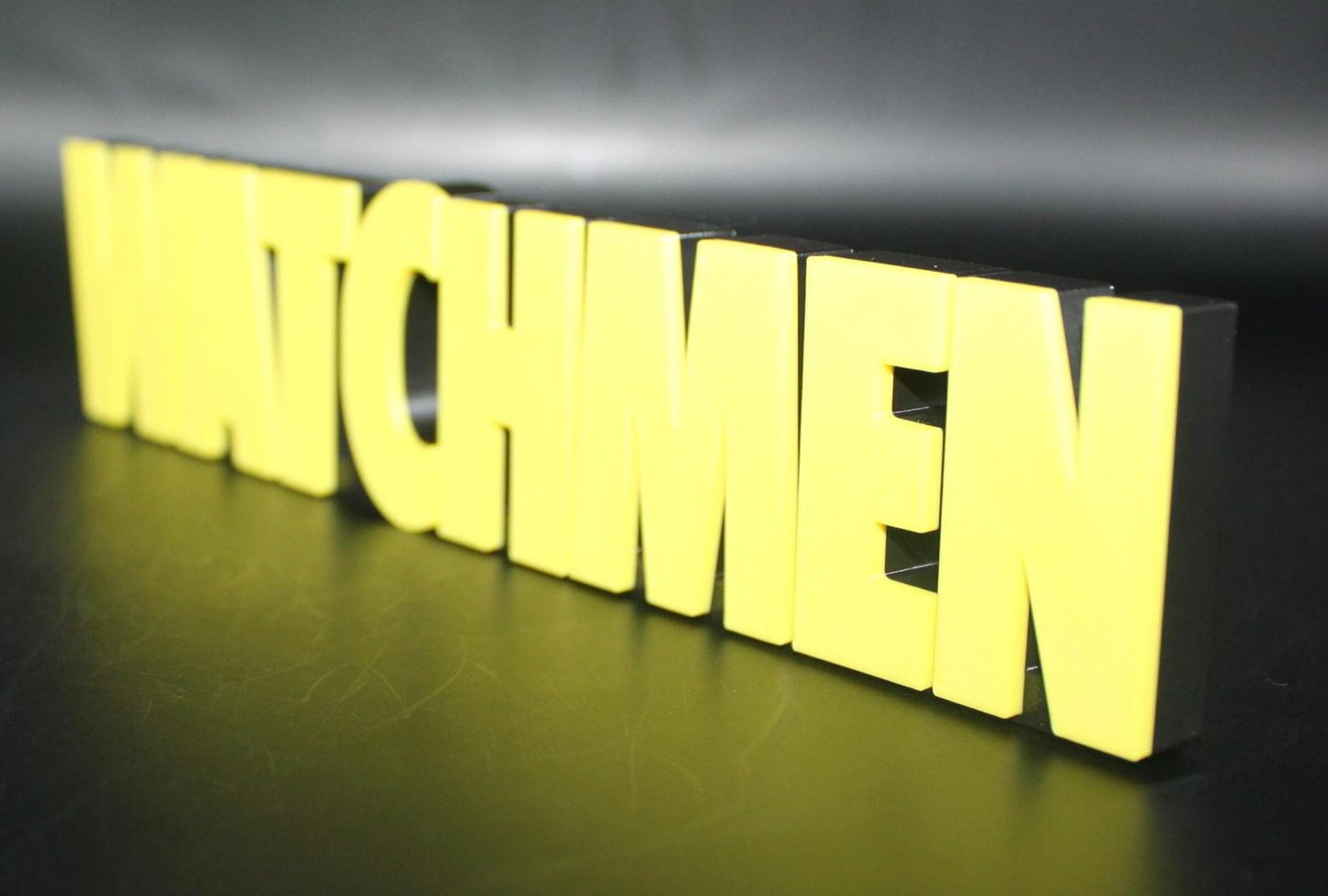 Watchmen 3D printed Comic Logo Art