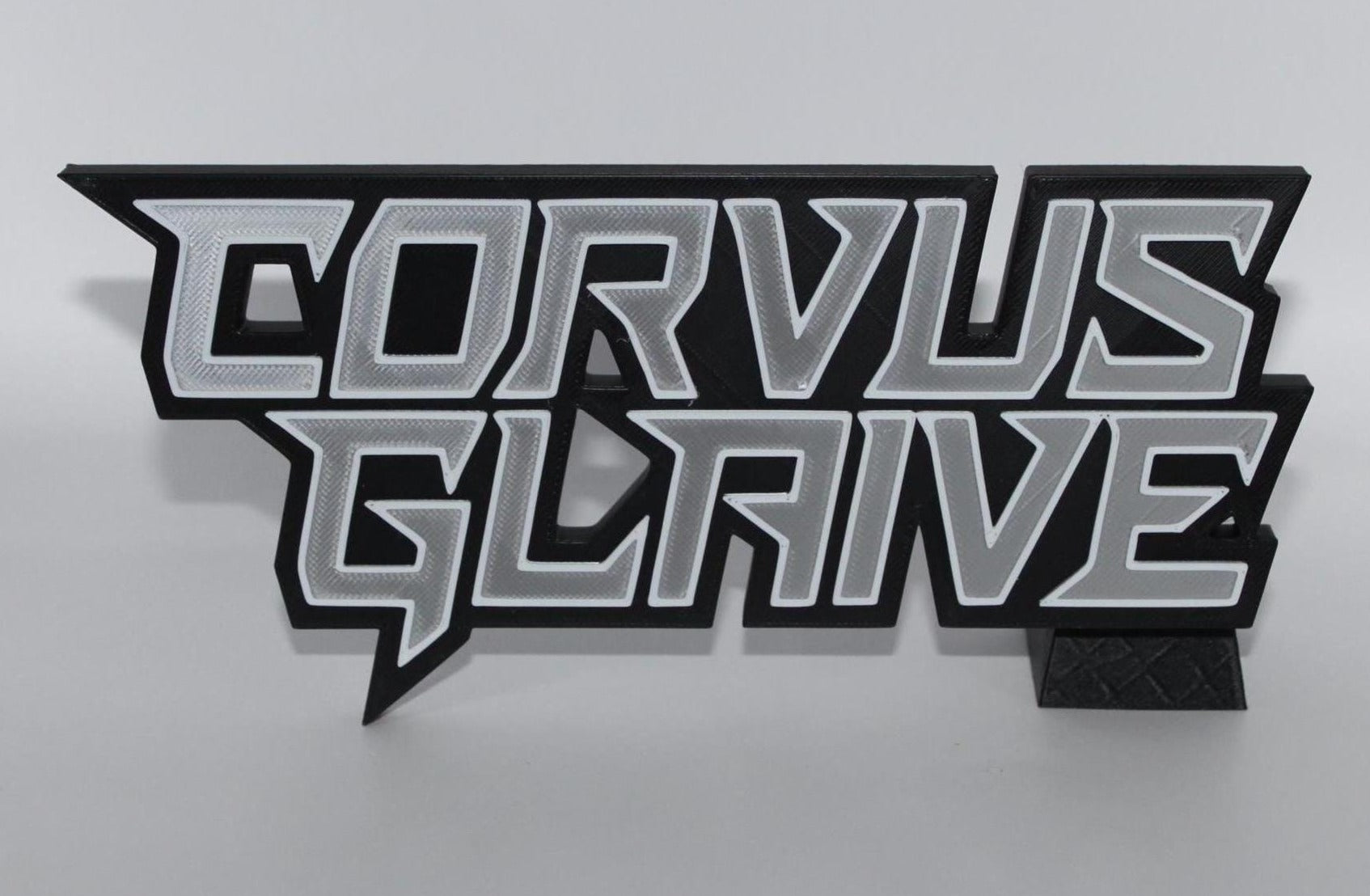 Corvus Glaive 3D printed Comic Logo Art