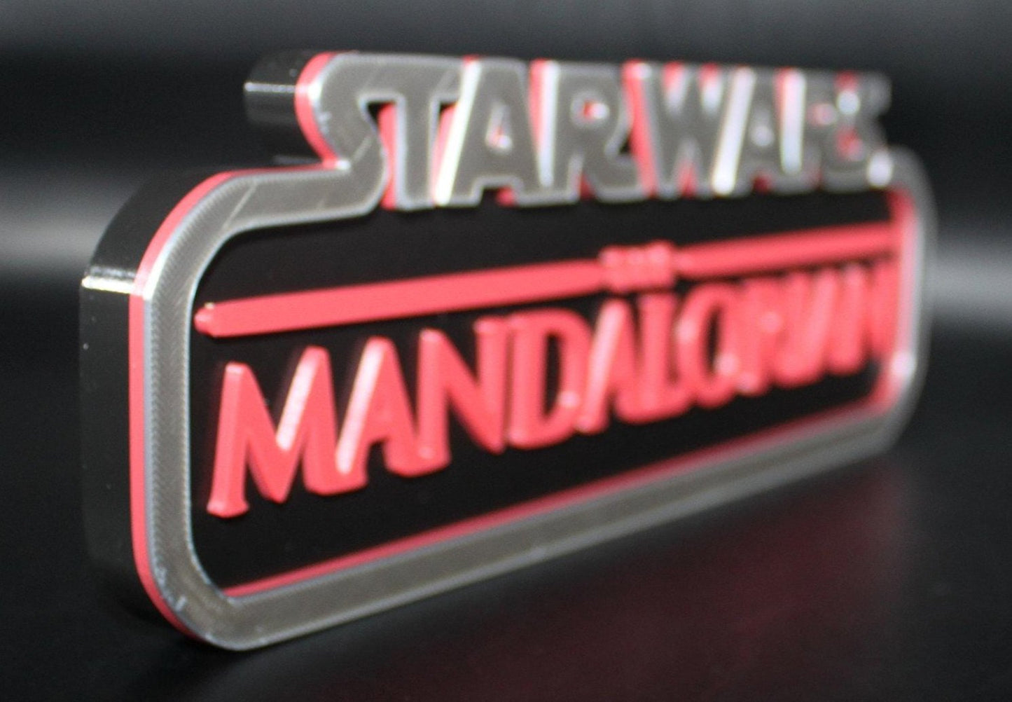 Mandalorian 3D printed Logo Art