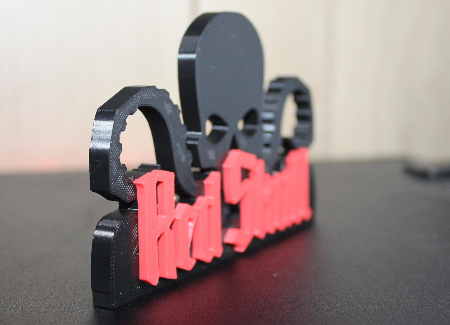 Red Skull 3D printed Comic Logo Art