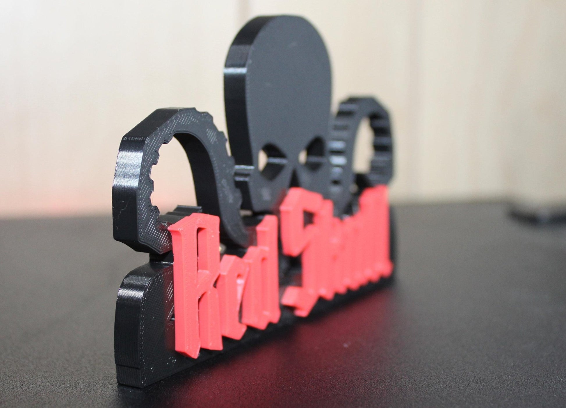 Red Skull 3D printed Comic Logo Art