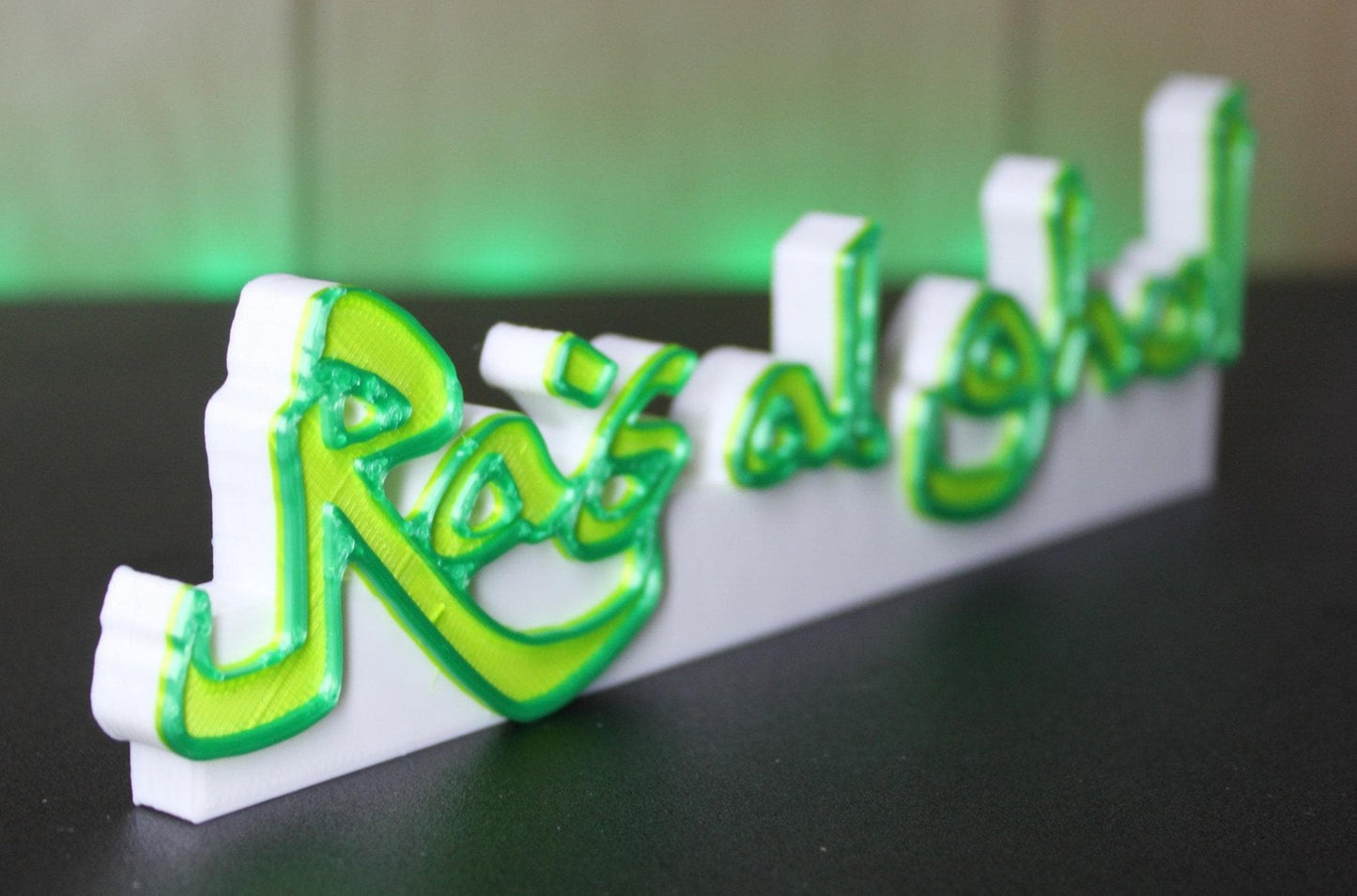 Ra's al ghul 3D printed Comic Logo Art