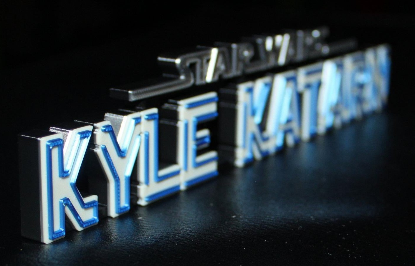 Kyle Katarn 3D printed Logo Art