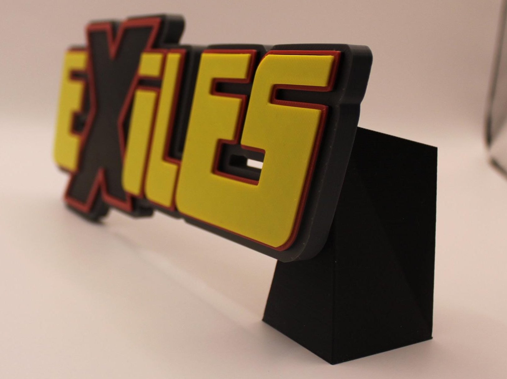 Exiles 3D printed Comic Logo Art