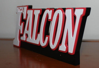 Falcon 3D printed Comic Logo Art