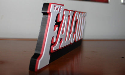 Falcon 3D printed Comic Logo Art