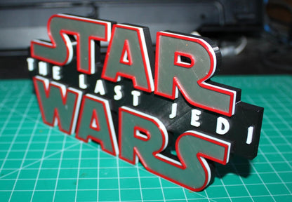 Star Wars The Last Jedi 3D printed Logo Art