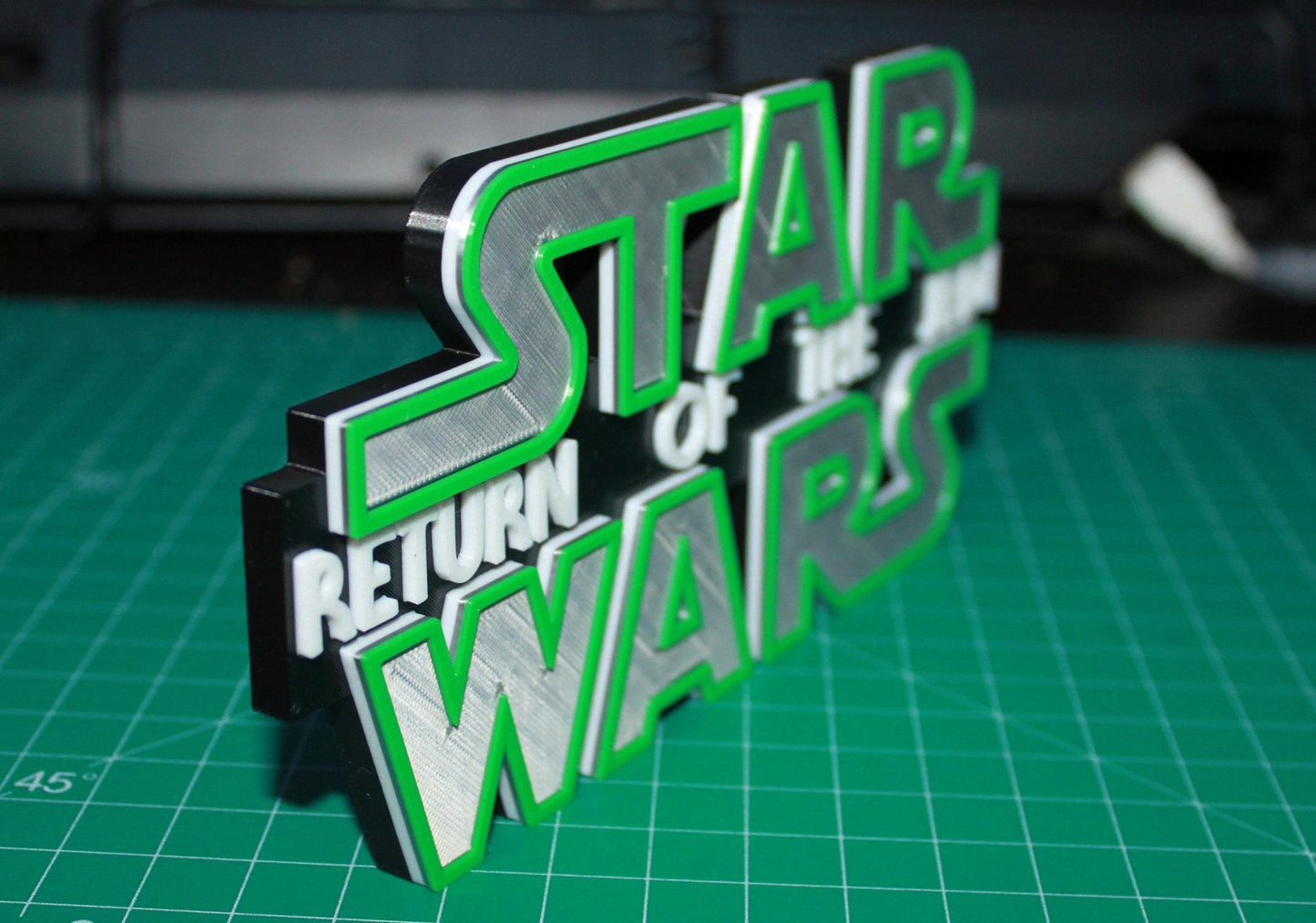 Star Wars Return Of The Jedi 3D printed Logo Art