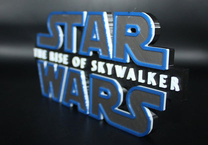 Star Wars The Rise Of Skywalker 3D printed Logo Art