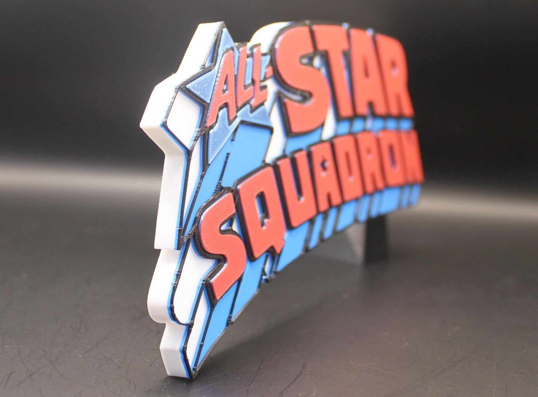 All Star Squadron 3D printed Comic Logo Art