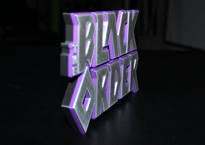 Black Order 3D printed Comic Logo Art