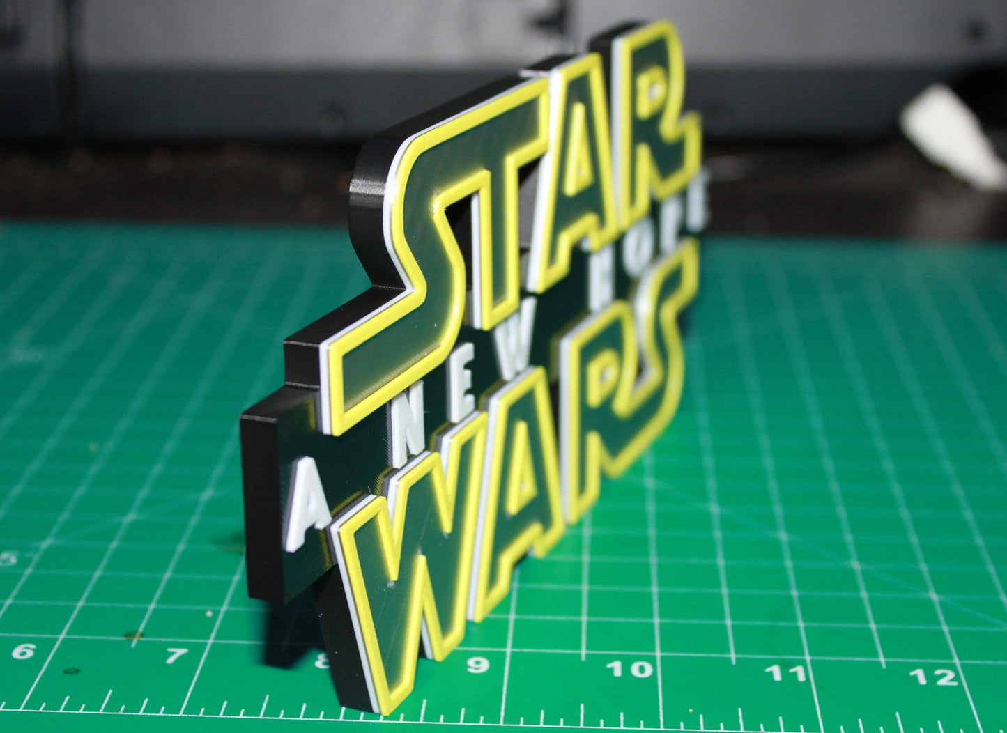 Star Wars A New Hope 3D printed Logo Art