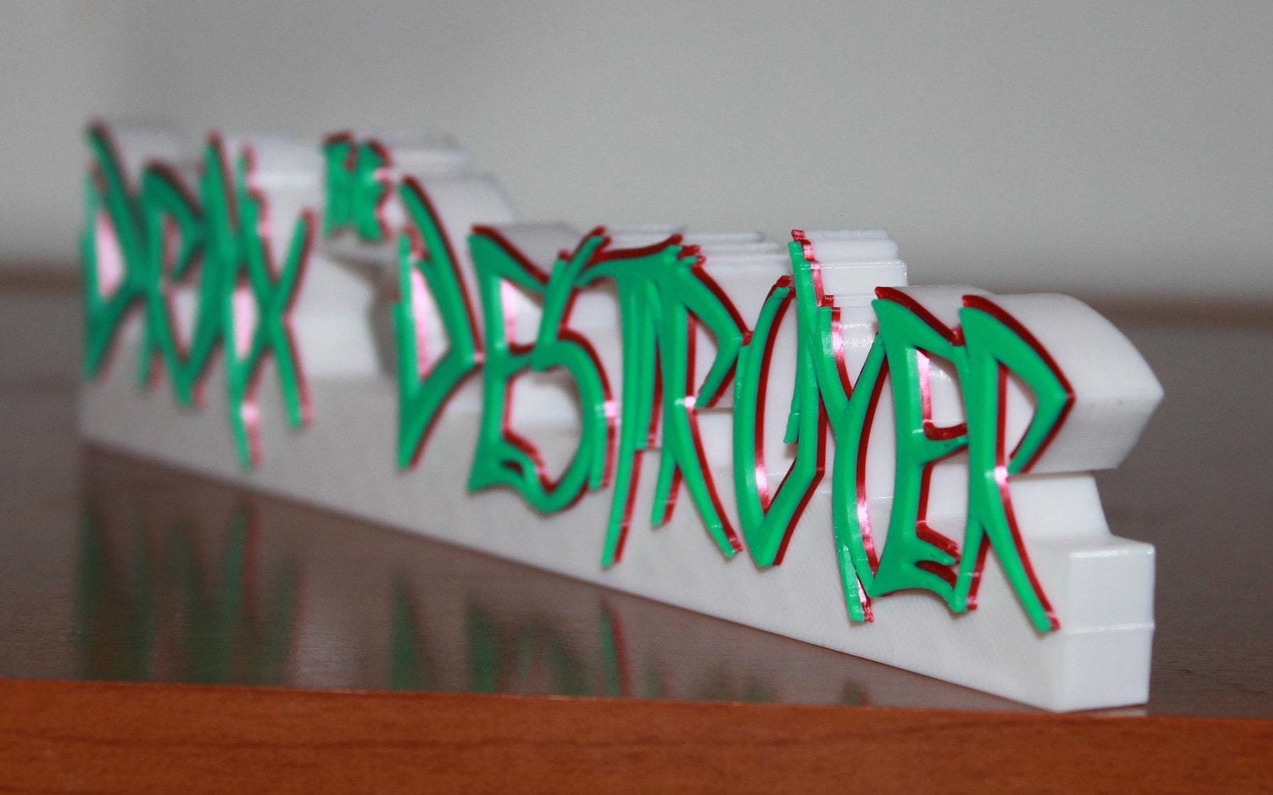 Drax the Destroyer 3D printed Comic Logo Art