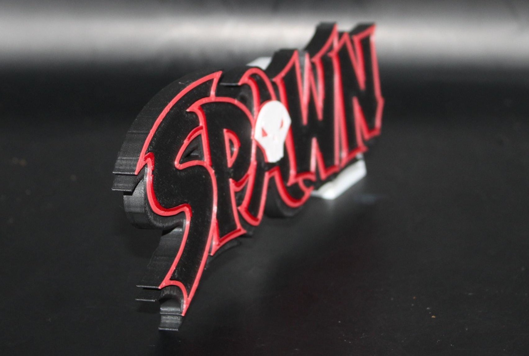 Spawn 3D printed Logo Art